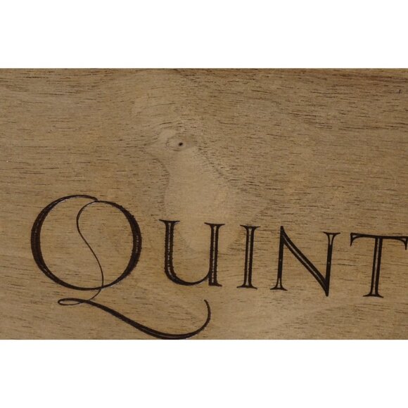 Quintessa Winery Logo Wine Bottle Wood Case Box Storage Crate RARE 2019 "bird" - Picture 13 of 13